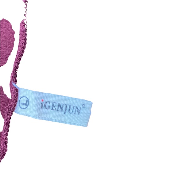 IGenJun Casual Cute Tunic Top Dress Casual Crew Neck Size Large Buttons on side - Picture 5 of 8